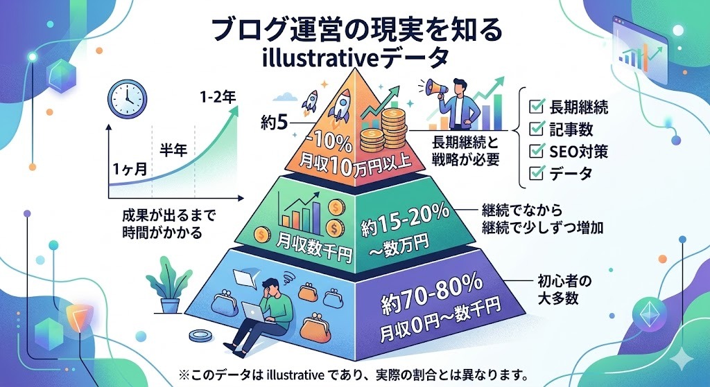 ブログで稼げないのは当たり前？現実のデータを知ろう